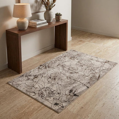 10' X 13' Gray and Ivory Area Rug