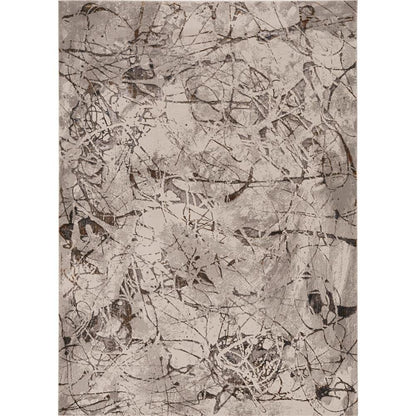 10' X 13' Gray and Ivory Area Rug