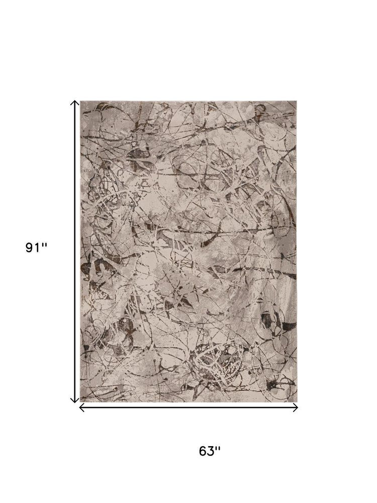 10' X 13' Gray and Ivory Area Rug
