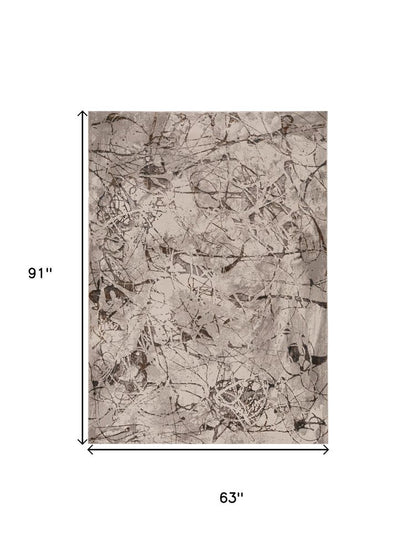 10' X 13' Gray and Ivory Area Rug