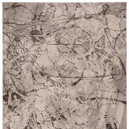 10' X 13' Gray and Ivory Area Rug