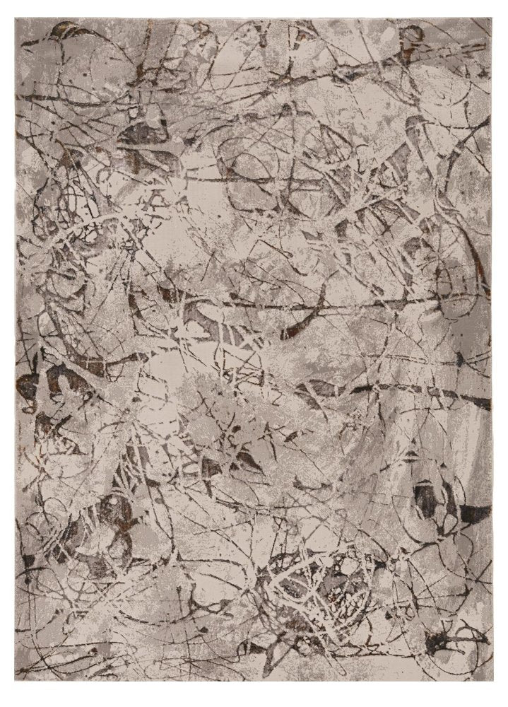10' X 13' Gray and Ivory Area Rug