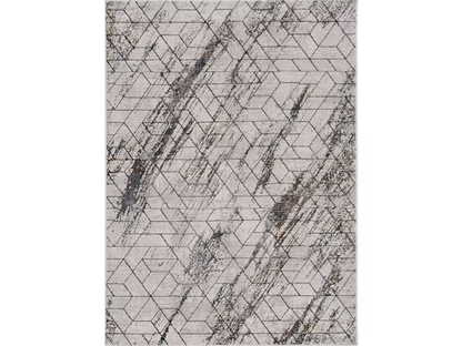 10' X 13' Ivory And Brown Geometric Area Rug