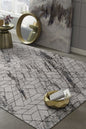 10' X 13' Ivory And Brown Geometric Area Rug