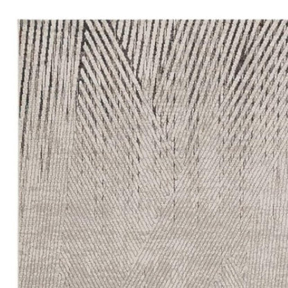 10' X 13' Ivory And Gray Geometric Area Rug