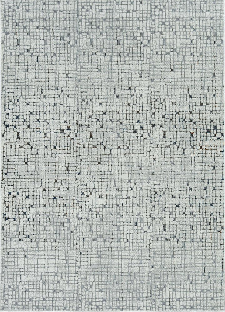 10' X 13' Gray And Black Abstract Area Rug
