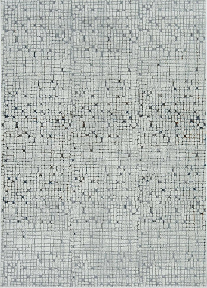 10' X 13' Gray And Black Abstract Area Rug