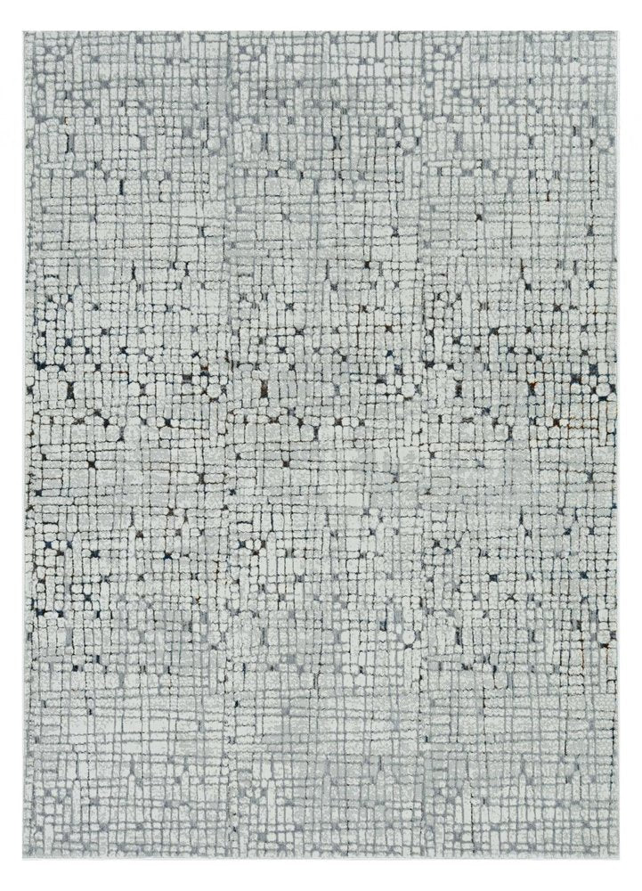 10' X 13' Gray And Black Abstract Area Rug