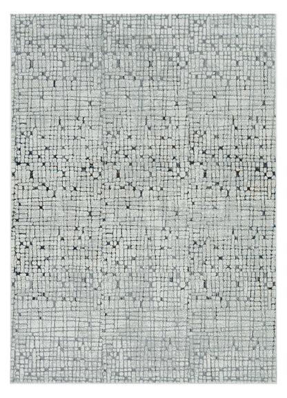 94 X 130 Grey Polyester Rug