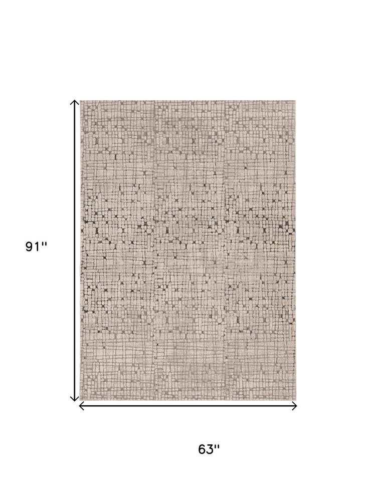 10' X 13' Gray And Black Abstract Area Rug