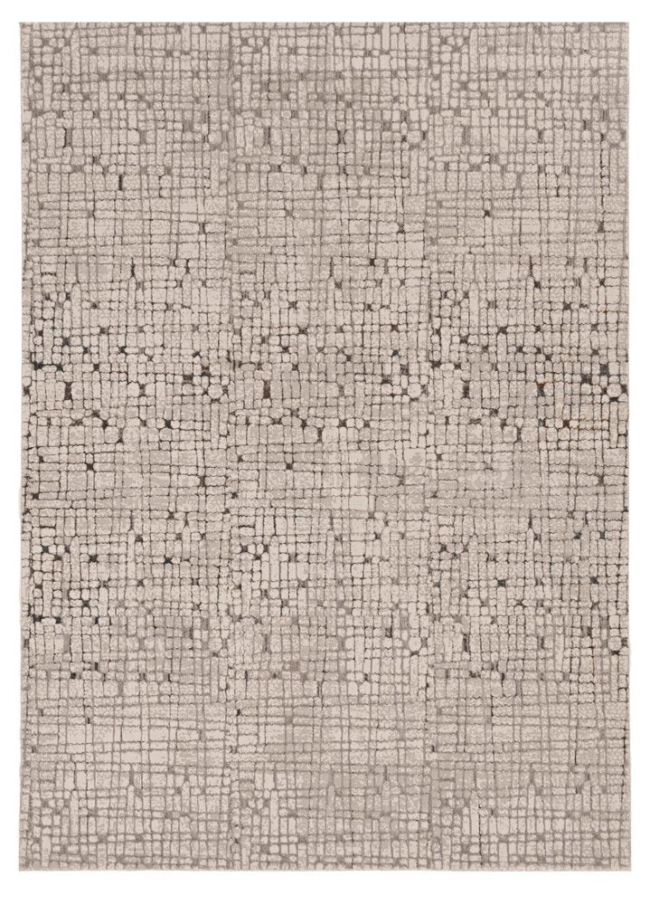 10' X 13' Gray And Black Abstract Area Rug