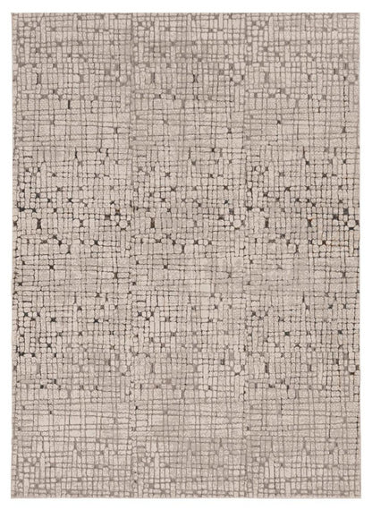 10' X 13' Gray And Black Abstract Area Rug