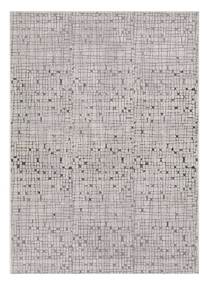 94 X 130 Grey Polyester Rug