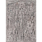 5' X 8' Gray And Black Abstract Distressed Area Rug