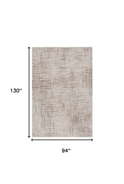 4' X 5' Natural Abstract Area Rug