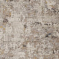 5' X 8' Gray Black And Gold Abstract Distressed Area Rug