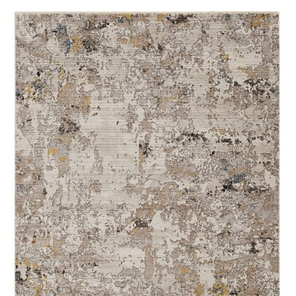 4' X 5' Grey Abstract Area Rug