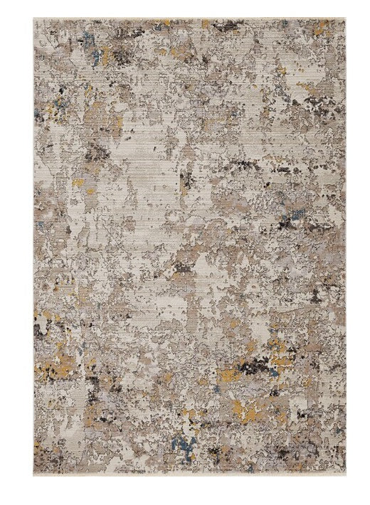 4' X 5' Grey Abstract Area Rug