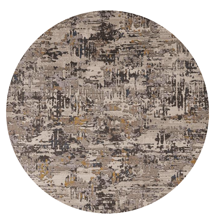 4' X 5' Grey Abstract Area Rug