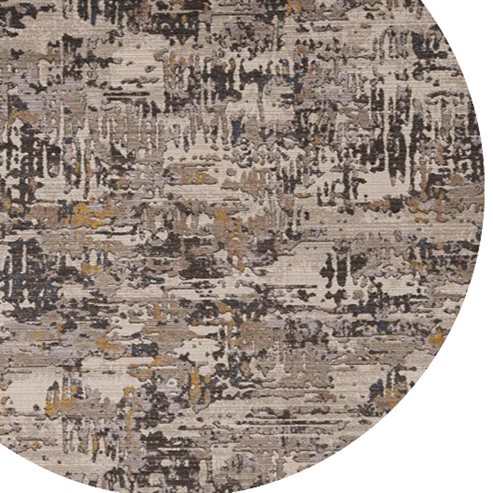 4' X 5' Grey Abstract Area Rug