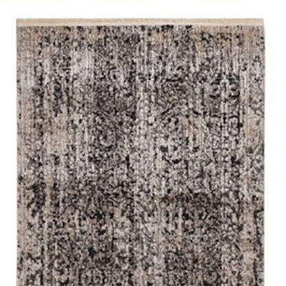 94 X 130 Grey Polyester Rug