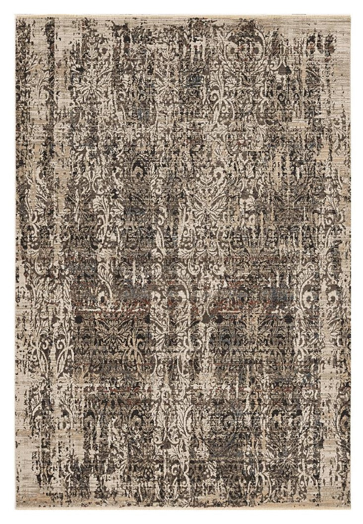 94 X 130 Grey Polyester Rug