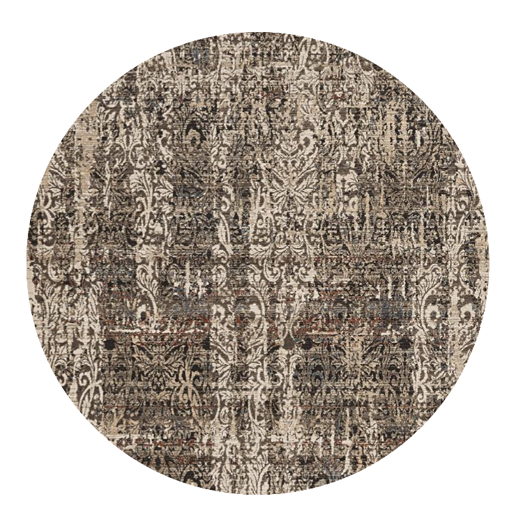 94 X 130 Grey Polyester Rug