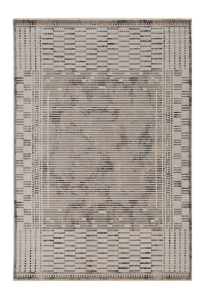 4' X 6' Beige And Brown Abstract Area Rug