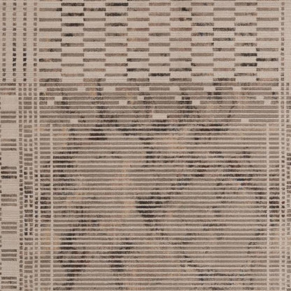 5' X 8' Beige And Brown Abstract Area Rug