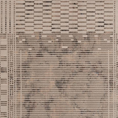 4' X 6' Beige And Brown Abstract Area Rug