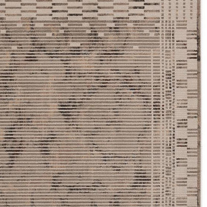 4' X 6' Beige And Brown Abstract Area Rug