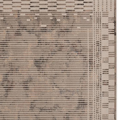 4' X 6' Beige And Brown Abstract Area Rug