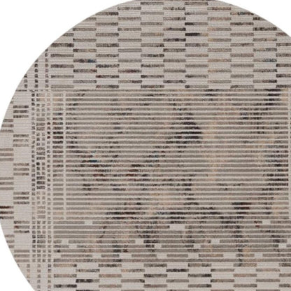 4' X 6' Beige And Brown Abstract Area Rug