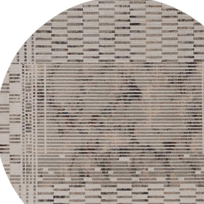 4' X 6' Beige And Brown Abstract Area Rug
