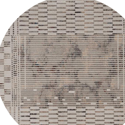 4' X 6' Beige And Brown Abstract Area Rug