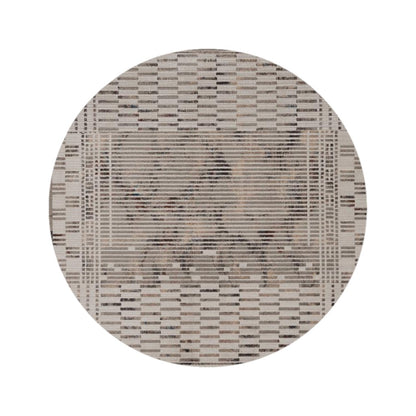 4' X 6' Beige And Brown Abstract Area Rug