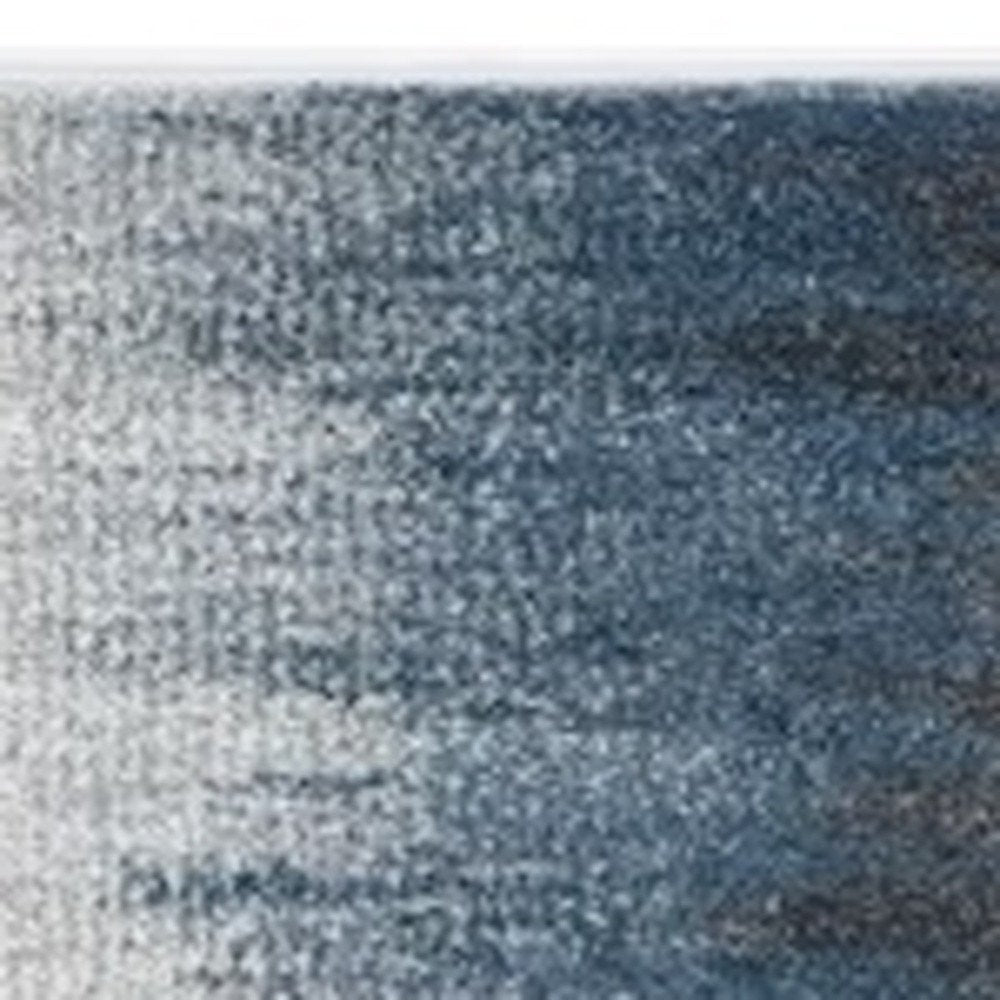 5' X 8' Ivory And Blue Abstract Area Rug