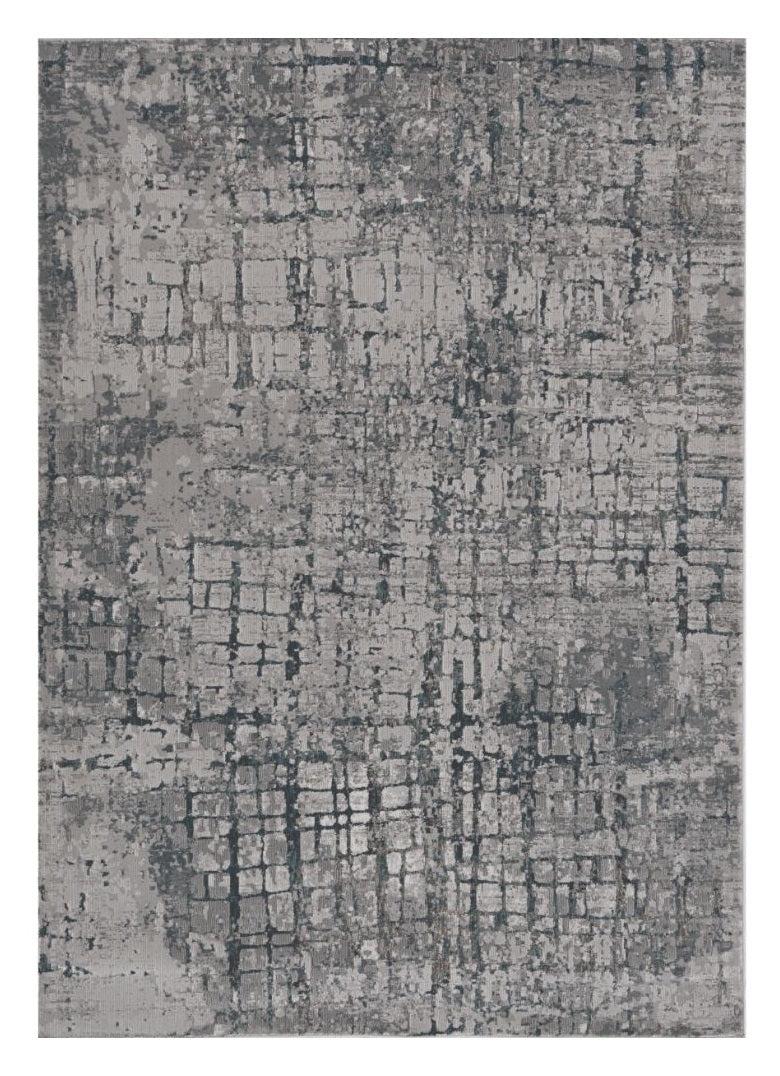 10' X 13' Gray Abstract Area Rug