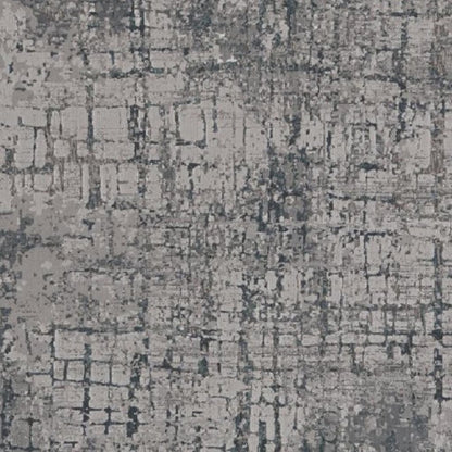 10' X 13' Gray and Ivory Abstract Area Rug