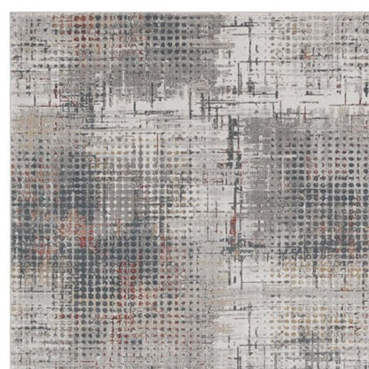 3' X 5' Gray Abstract Area Rug