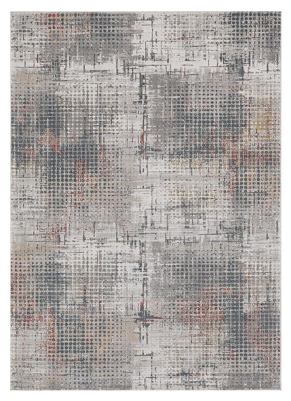 3' X 5' Gray Abstract Area Rug