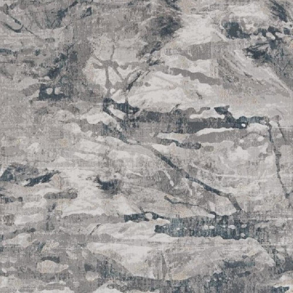 10' X 13' Gray And Beige Abstract Area Rug
