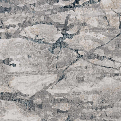 10' X 13' Gray And Beige Abstract Area Rug
