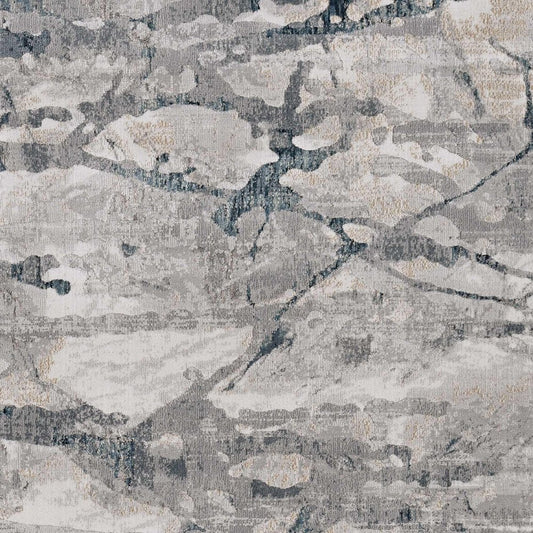 10' X 13' Gray And Beige Abstract Area Rug