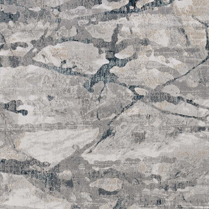 10' X 13' Gray And Beige Abstract Area Rug