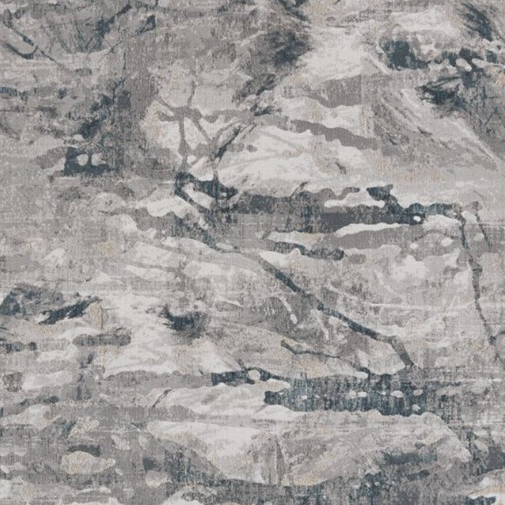 10' X 13' Gray And Beige Abstract Area Rug