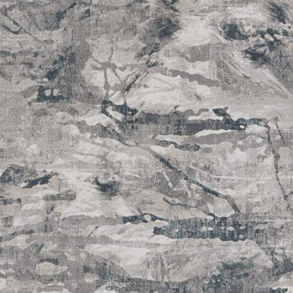 10' X 13' Gray And Beige Abstract Area Rug
