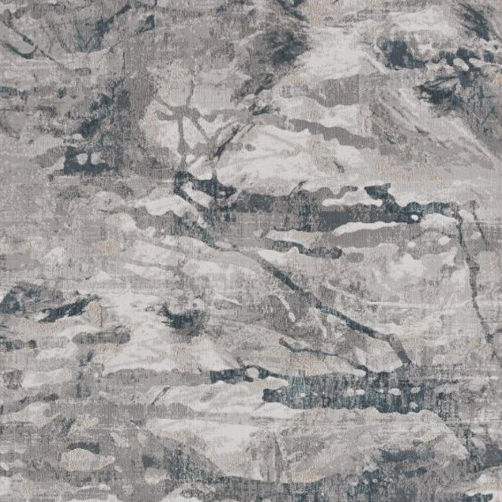 10' X 13' Gray And Beige Abstract Area Rug