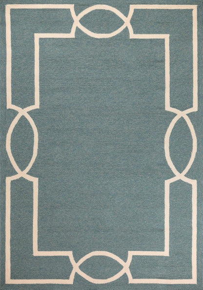 3' X 5' Gray And Ivory Handmade Indoor Outdoor Area Rug