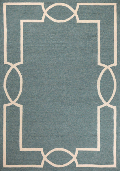 5' X 7' Gray And Ivory Handmade Indoor Outdoor Area Rug